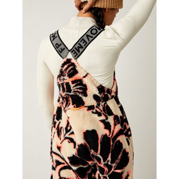 🆕 FP MOVEMENT Hit The Slopes Printed Salopette / Magnolia Combo - Picture 5 of 9